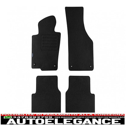 Graphite carpet mat suitable for vw passat all models 2007-10/2010, passat all models 11/2010-10/2014, cc 02/2012-11/2016
