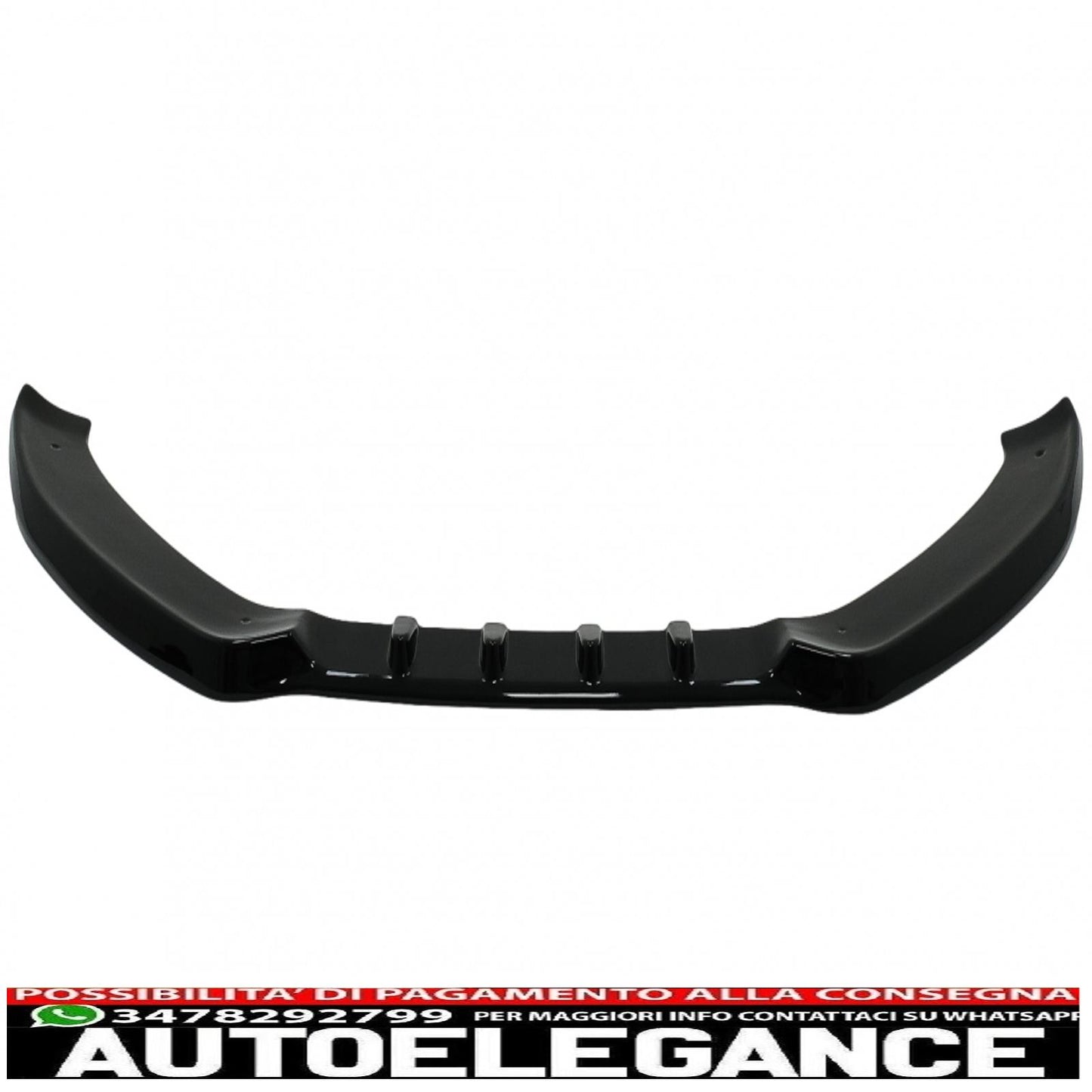 Additional front bumper spoiler suitable for audi a5 8t (2007-2011) piano black 