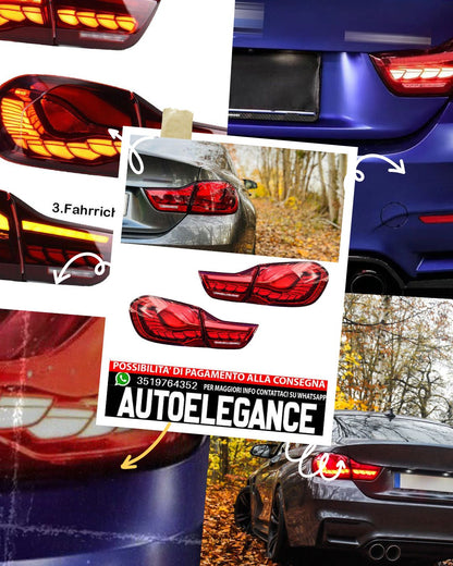 Red OLED Dynamic Rear Lights Suitable for BMW 4 Series F32 F33 F36 F82 
