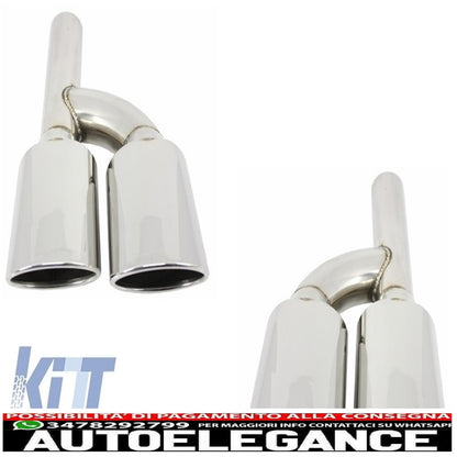 Exhaust muffler tips suitable for mercedes c class e class cls sl slk e63 c63 design 
