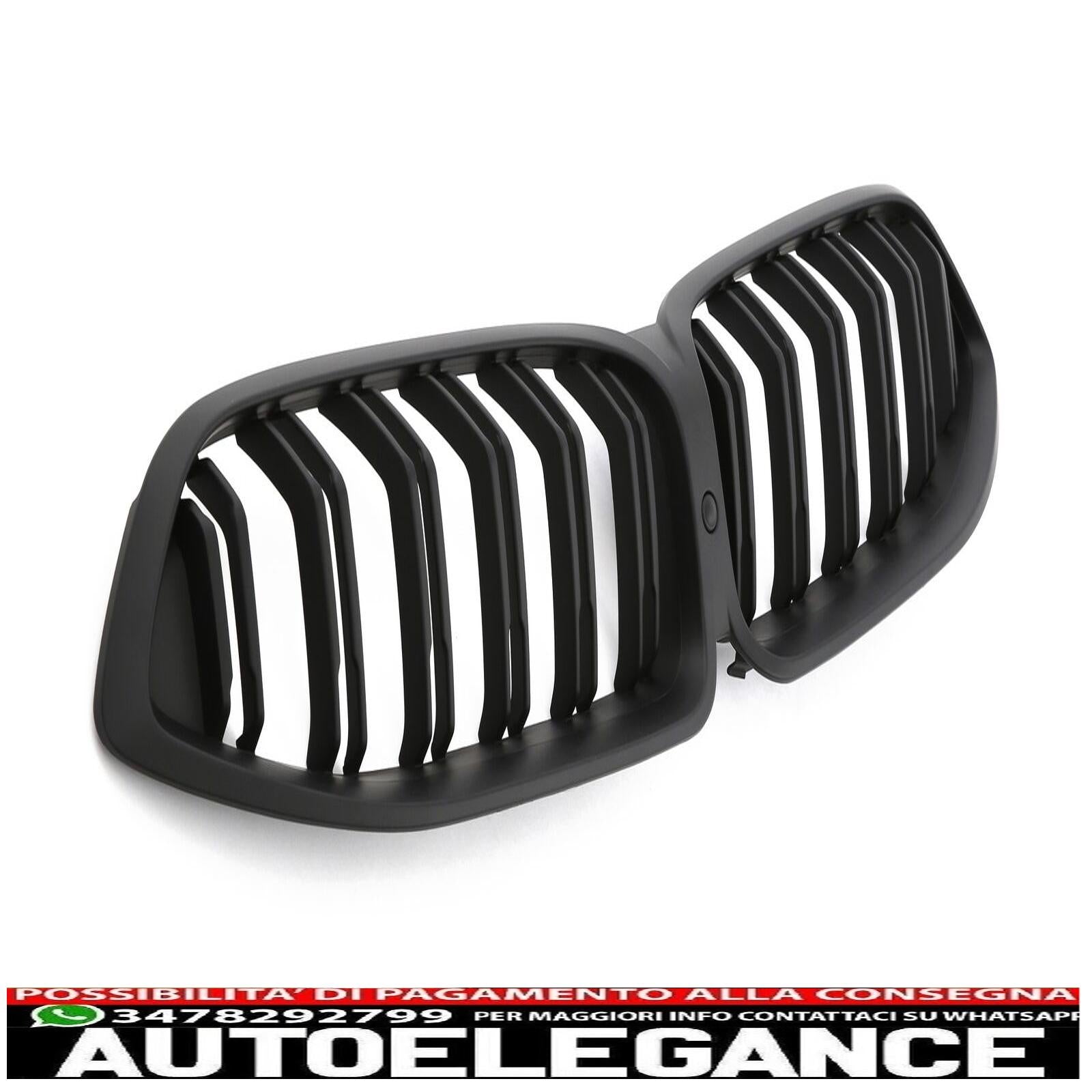 Adatto per BMW Serie 8 G14 G15 G16 Griglia a doppia spirale nero opaco AUTOELEGANCERICAMBI