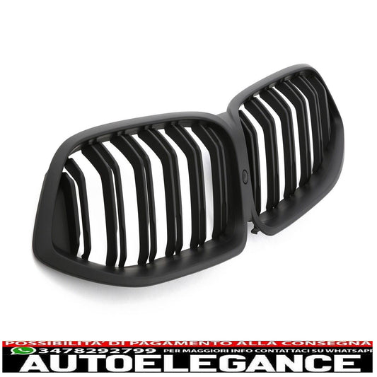 Adatto per BMW Serie 8 G14 G15 G16 Griglia a doppia spirale nero opaco AUTOELEGANCERICAMBI