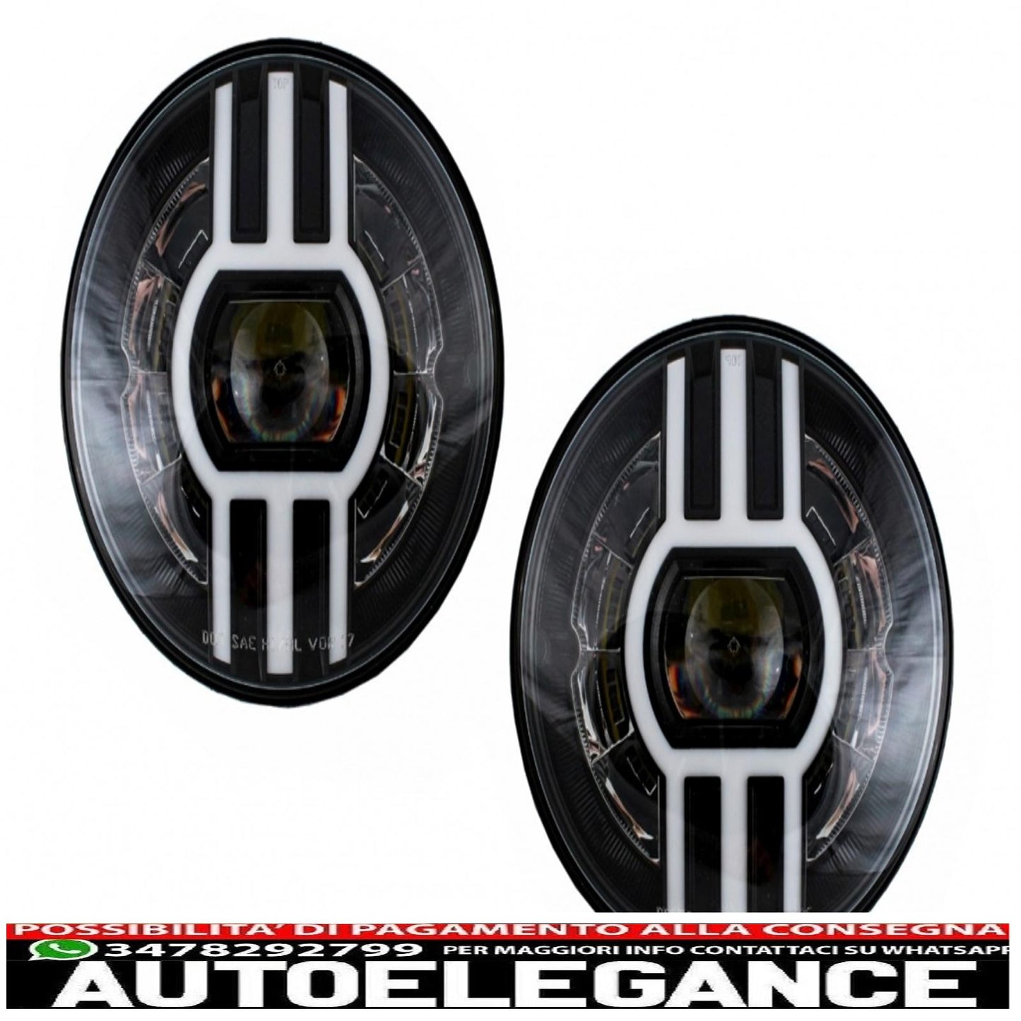 7 Inch Cree LED Headlights Drl Fit For Jeep Wrangler JK TJ LJ Defender Mercedes W463 Black