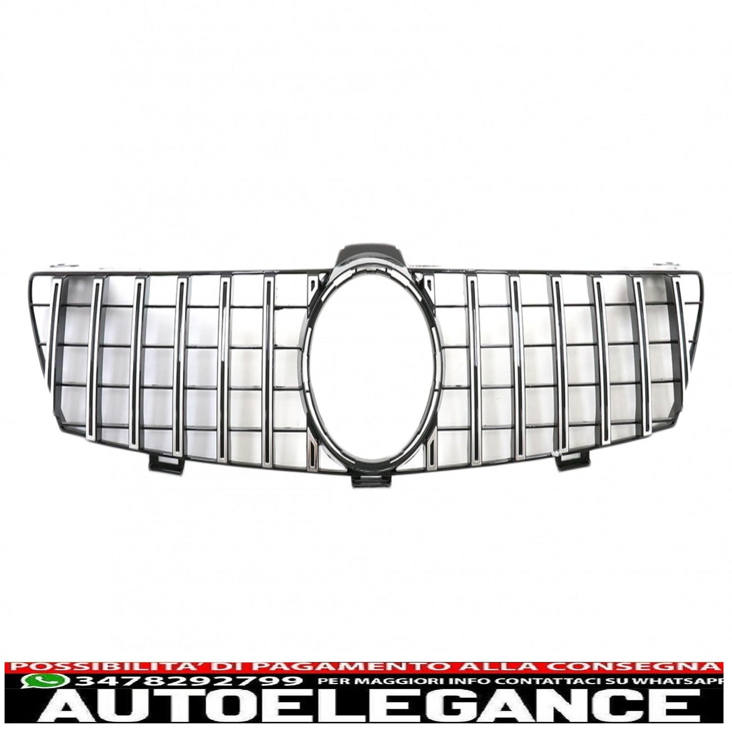 front grill suitable for mercedes cls w219 (2005-2008) gt-r panamericana design chrome