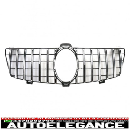 front grill suitable for mercedes cls w219 (2005-2008) gt-r panamericana design chrome