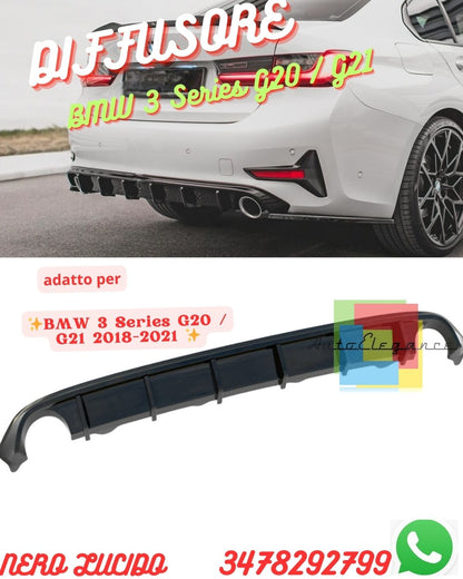 DIFFUSORE ADATTO PER ✨✨BMW 3 Series G20 / G21 2018-2021 ✨✨