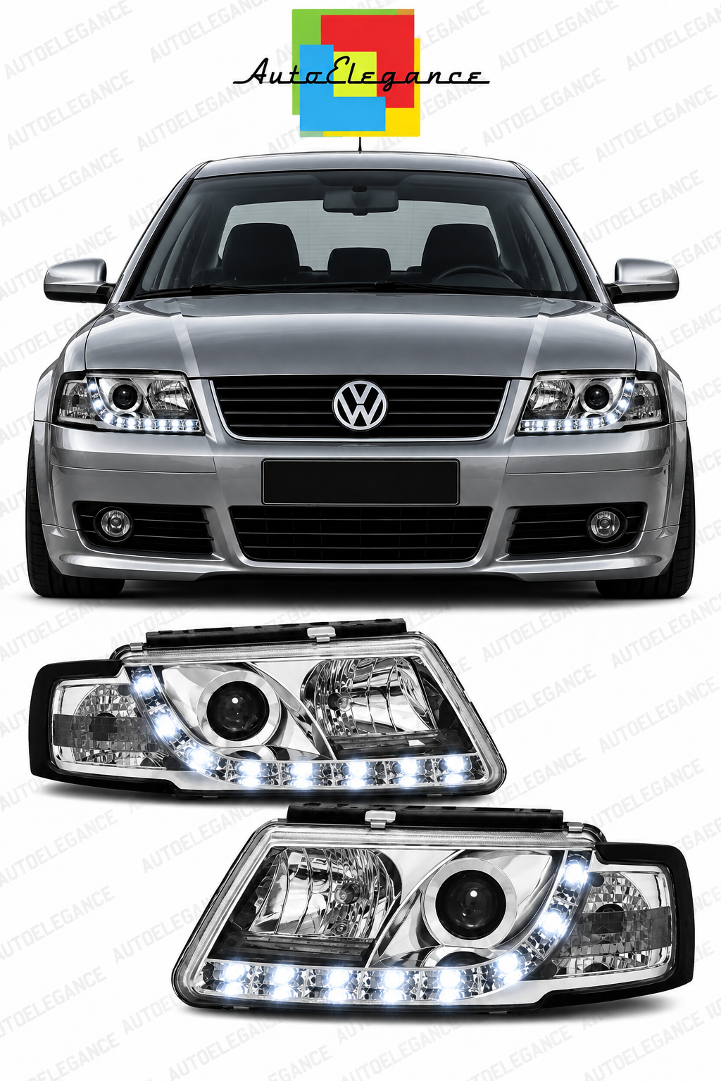 ART.6238 FARI ANTERIORI ADATTO PER VW PASSAT B5 3B 11.96-08.00