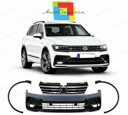 💕PARAURTI ANTERIORE VOLKSWAGEN VW TIGUAN 16-20 LOOK R-LINE💕