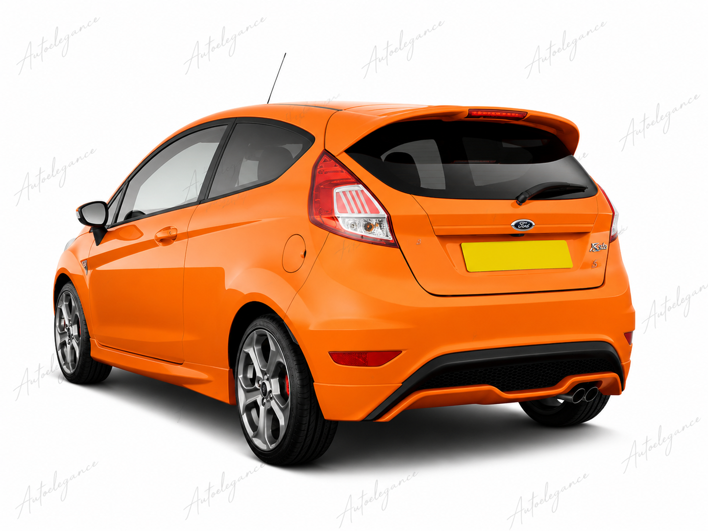 🔥ART.9911 SPOILER IN STILE 'ST LOOK' PER FORD FIESTA MK7 MK7.5 NERO LUCIDO🔥