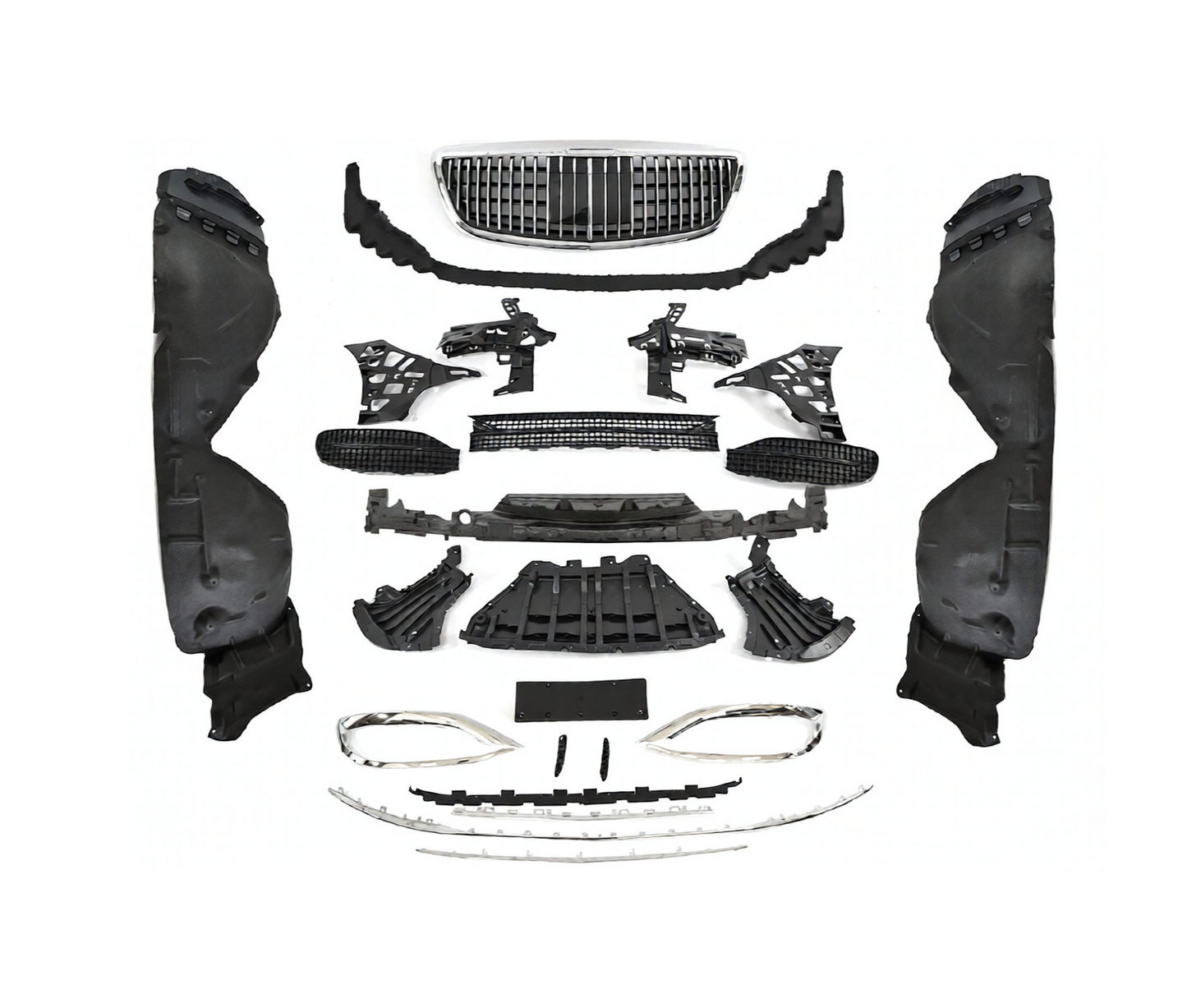 💫ART.5975 PARAURTI ANTERIORE STILE SPORTIVA per MERCEDES CLASSE-S W222 18-20💫
