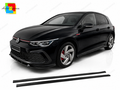 👉Gonne Laterali Estensioni V.1 per VW Golf MK8 GTI GTE R-Line Nero👈
