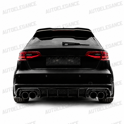 ART.2150 DIFFUSORE AUDI A3 8V 2012-2016 SLINE S3 NERO LUCIDO 2+2