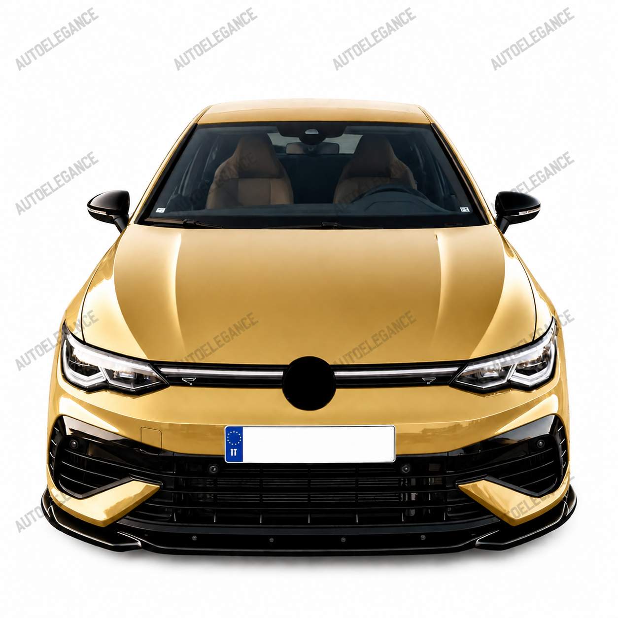 💫Splitter Anteriore Nero Lucido per Golf R MK8 2020-2024💫