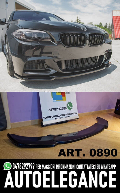 Splitter anteriore Versione 3 adatto per BMW 5 Series F10/F11 M-Pack 2011-2017