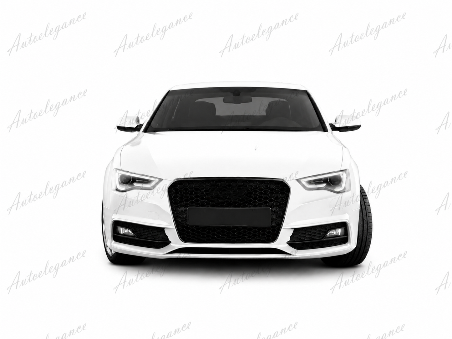 🔥ART.0613 GRIGLIA ADATTO PER AUDI A5 2012-2015 LOOK RS5 BORDO CROMATO🔥