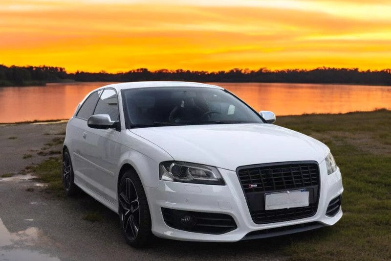 ⭐GRIGLIA ANTERIORE ADATTO PER AUDI A3 S3 8P 2008-2012 FULL BLACK⭐