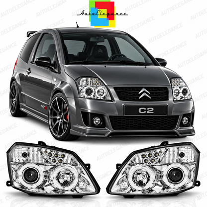 ART.10707 FARI ANTERIORI ADATTO PER CITROEN C2 03-10