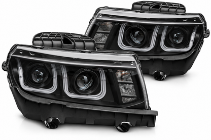 ART.5522 FARI ANTERIORI ADATTO PER CHEVROLET CAMARO 13-15 NERO