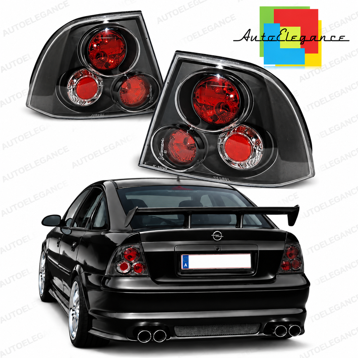 👉Fanali posteriori neri adatto per OPEL VECTRA B 11.95-12.98👈