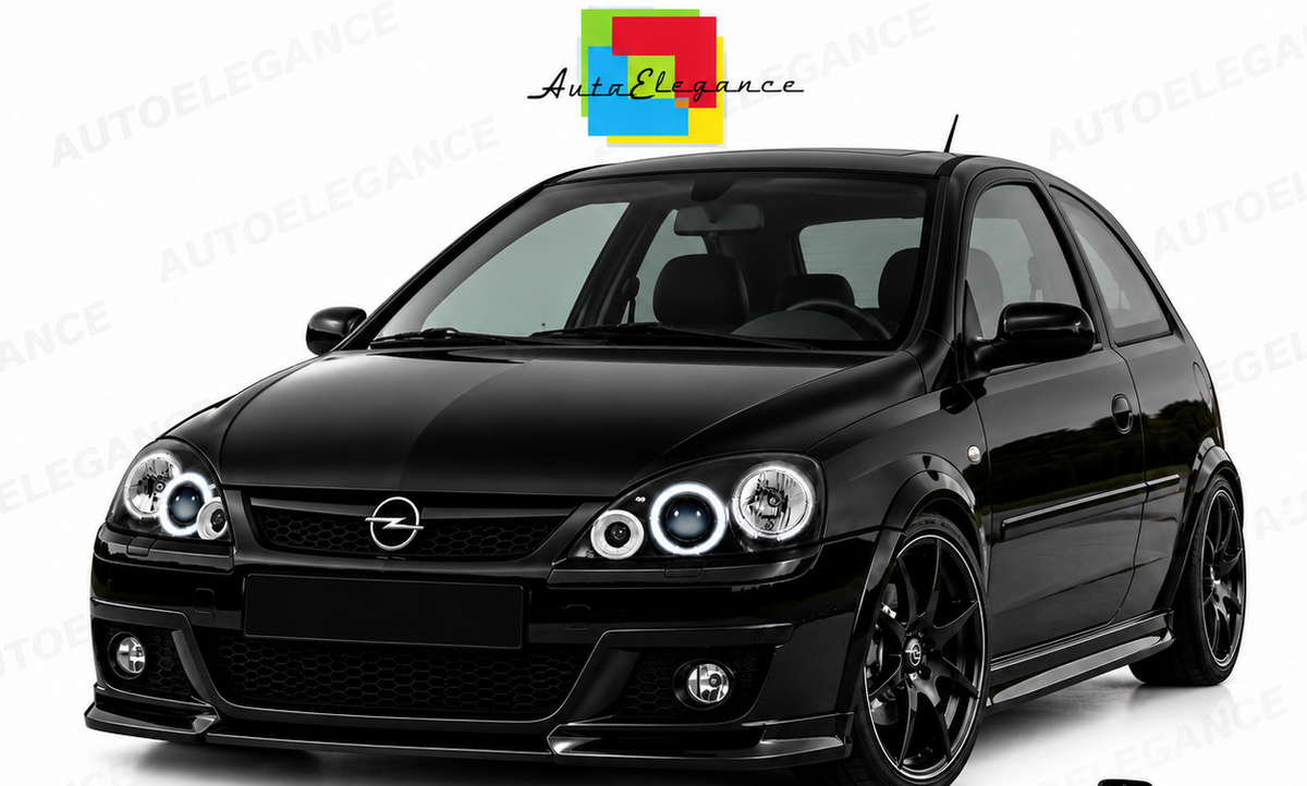 ART.11050 FARI ANTERIORI ADATTO PER OPEL CORSA C 11.00-09.06 LED NERO