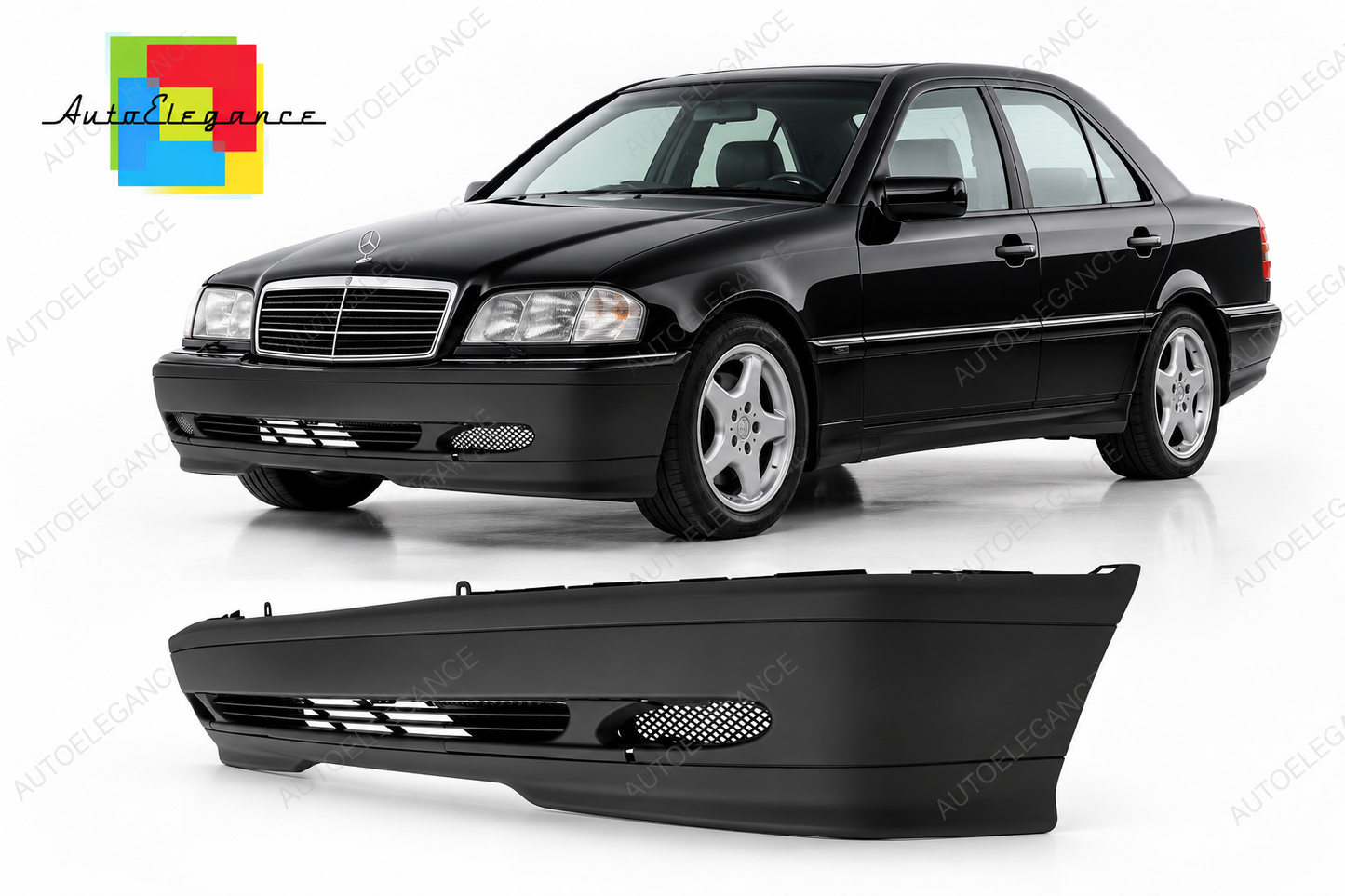 👉Paraurti Anteriore per Mercedes Classe C W202/S202 Sedan/Station Wagon 97-20👈