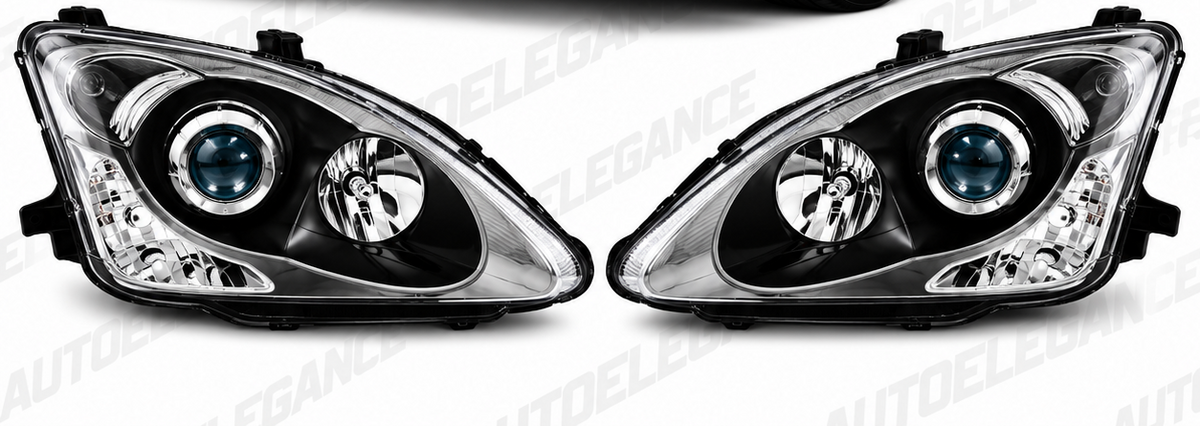 ART.11108  FARI ANTERIORI ADATTO PER HONDA CIVIC 01-06 NERO