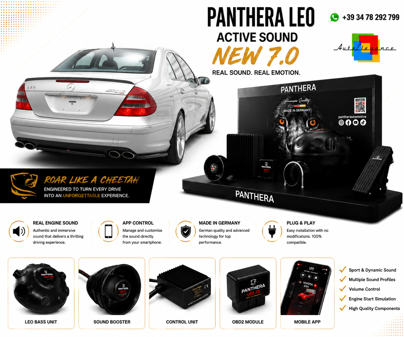 💕ART.2672 PANTHERA Soundsystem Booster 7.0-Mercedes-Benz E 55 AMG W211💕