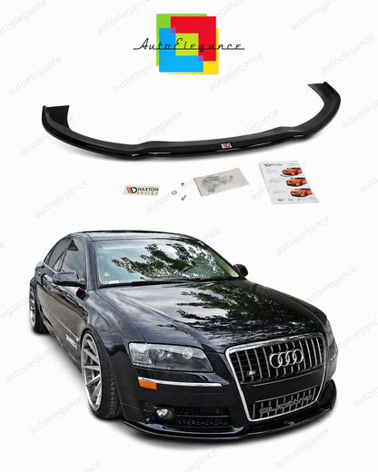 💕Splitter  adatto  per   AUDI S8 D3 nero  lucido ABS  💕