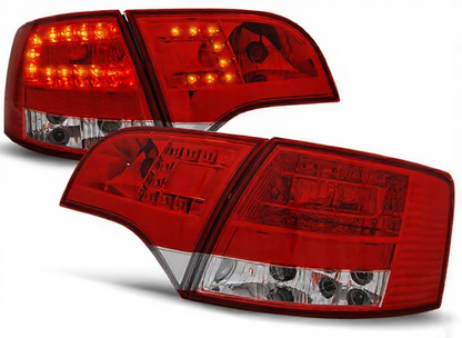 💫ART.5953 Fanali posteriori LED rosso/bianco adatti per Audi A4 B7 Avant 11.2004–03.2008💫