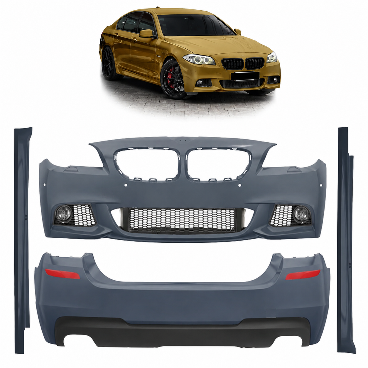 👉Kit paraurti completo adatto per BMW Serie 5 F10 Berlina 2010-2013👈