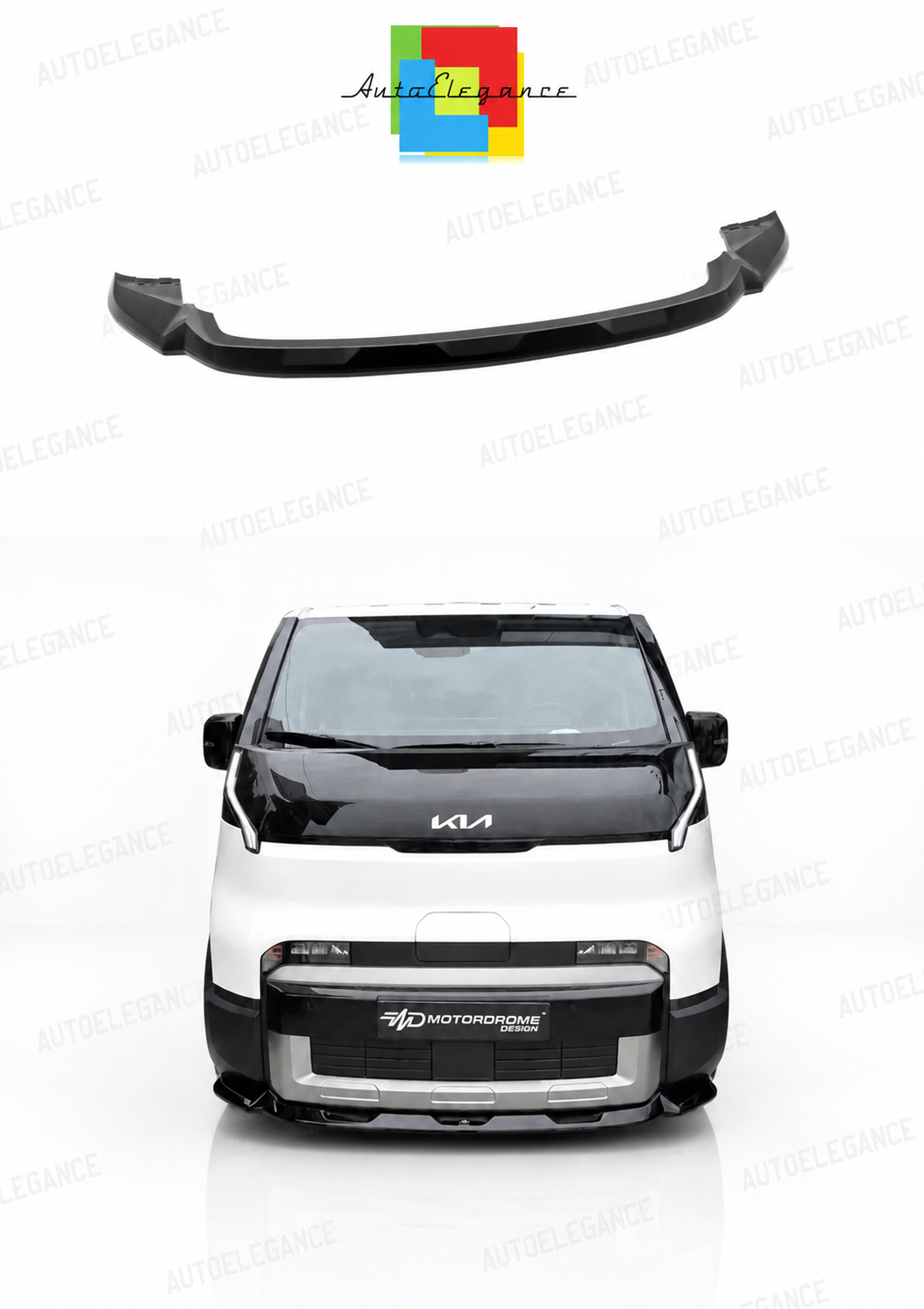 SPLITTER SUITABLE FOR VW GOLF 8 GTI GTD RLINE LOOK GLOSSY BLACK SPORTY DESIGN 