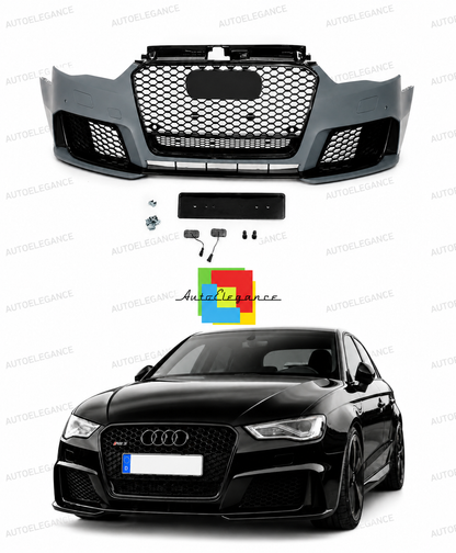 👉Paraurti anteriore stile RS3 per Audi A3 (8V) (2012-2015) Sportback Hatchback👈