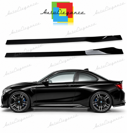 👉Sotto Minigonne M Performance nero lucido adatto per BMW M2 (F87) 15-21👈