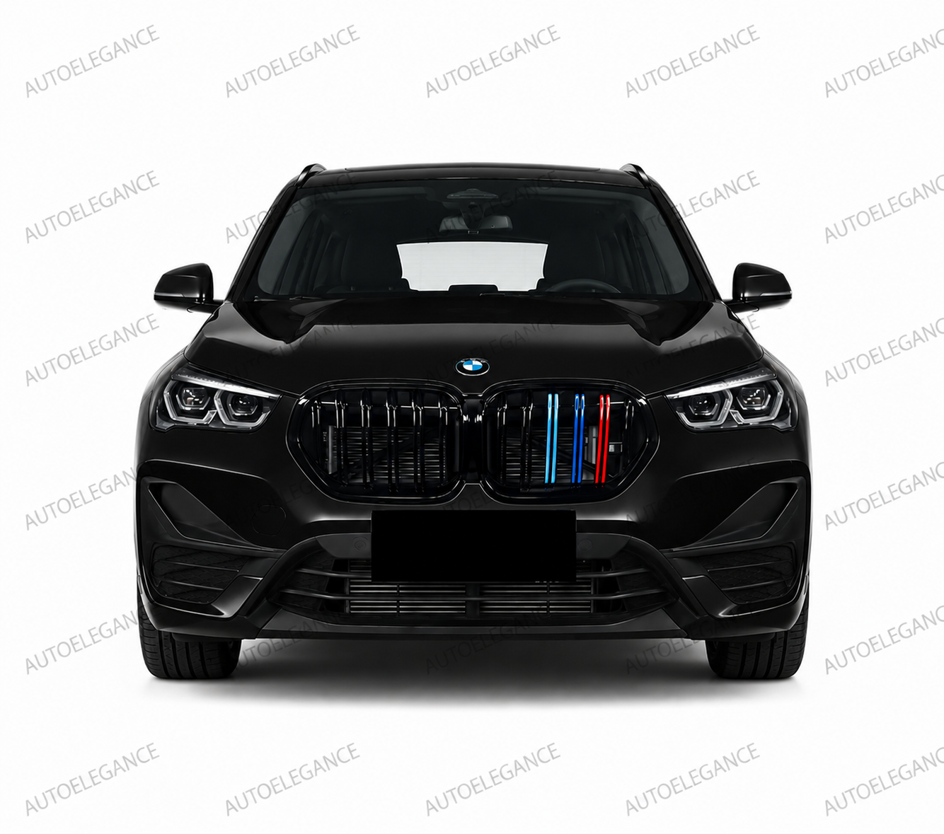 💫ART.10210 GRIGLIA BMW X1 F48 LCI 19-22 NERO LUCIDO TRICOLORE💫