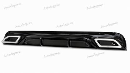 🔥ART.9544 DIFFUSORE PEUGEOT 308 II 5 PORTE 13-21 NERO LUCIDO TERMINALI OVALI🔥