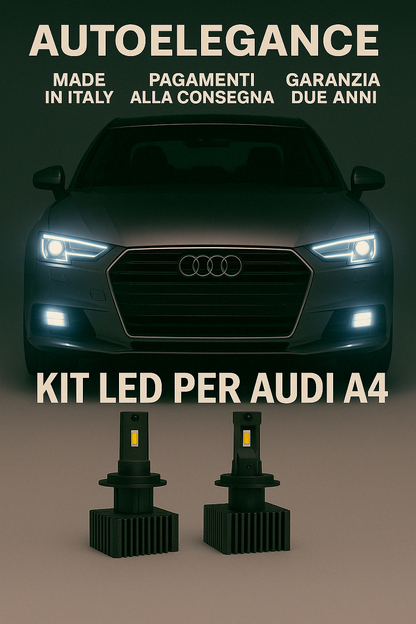❤️ KIT LED D3S 6000K BIANCO GHIACCIO ANABBAGLIANTI PER  AUDI  A4❤️