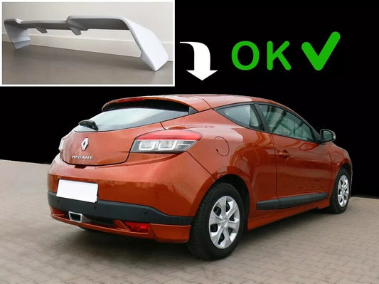 SPOILER POSTERIORE PER RENAULT MEGANE 3 COUPE - look RS only for modello standard