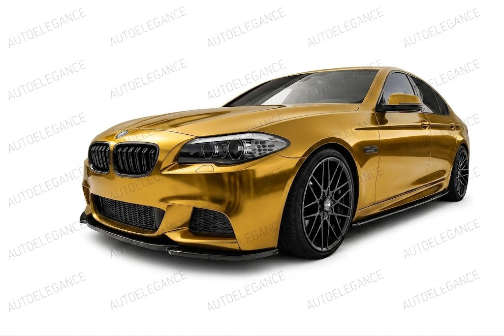 0890⭐FRONT BUMPER SPLITTER BMW 5 SERIES F10 F11 ABS GLOSSY BLACK MSP⭐ 