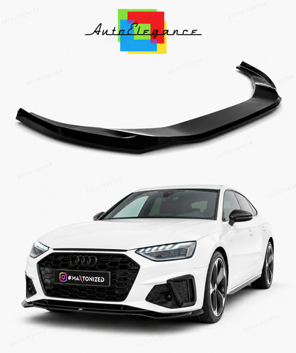 💕Splitter  adatto per  Audi A4 S-Line / S4 B9 Facelift nero  lucido💕
