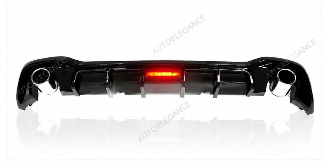 💫ART.10380 Diffusore golf 8 standard look gti nero lucido + terminali + led💫