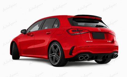 🔥ART.9973 SPOILER IN STILE AMG PER MERCEDES A A35 A45 W177 NERO LUCIDO 2018+🔥