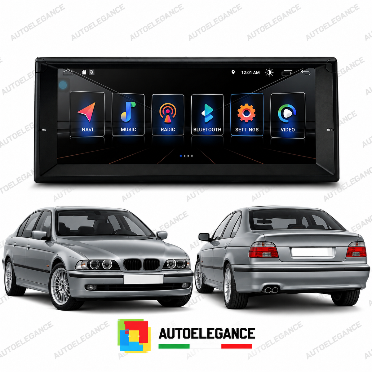 RADIO GPS ANDROID 12ADATTO PER BMW E39 95-03 E38 94-01 2GB RAM 32GB ROM