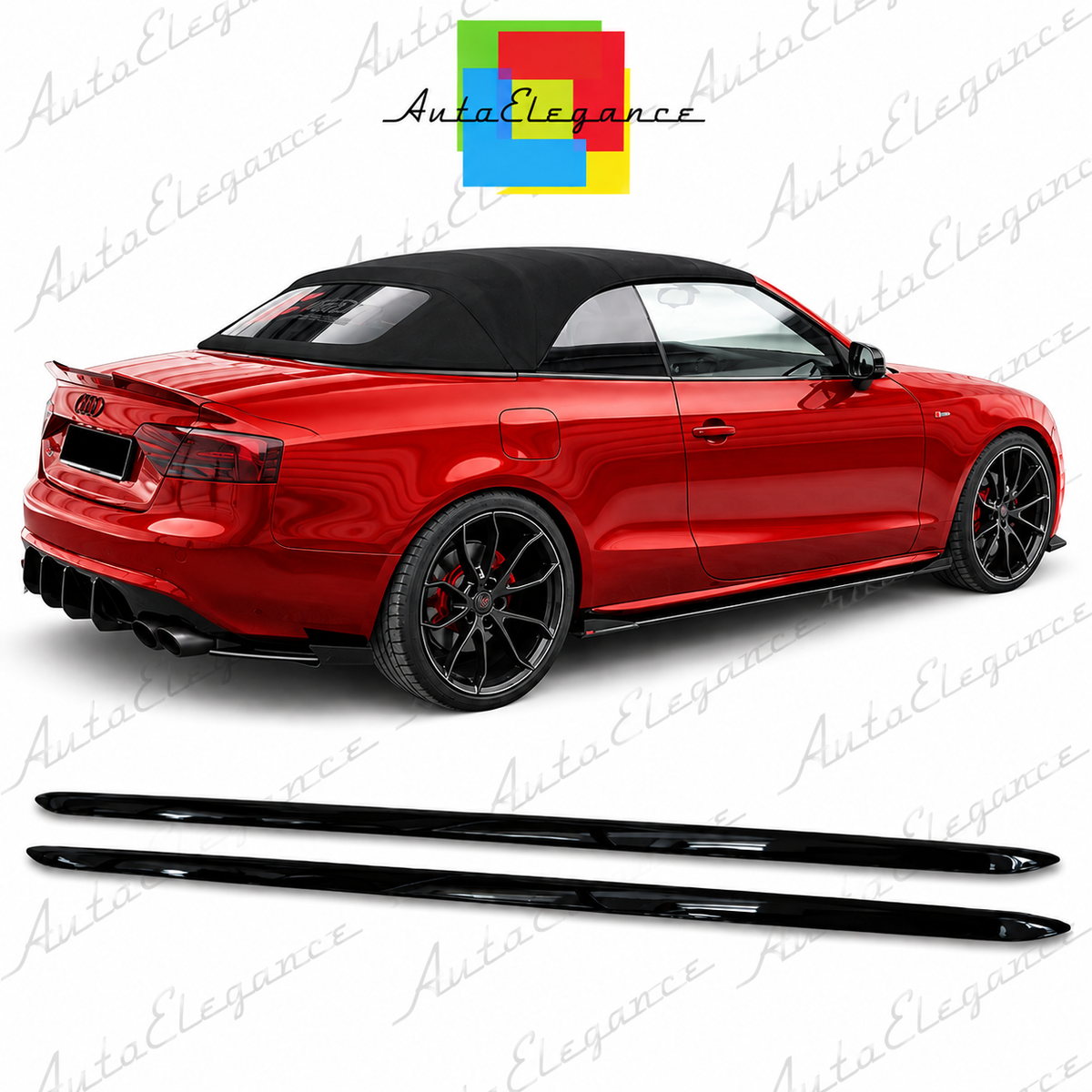 💕ART.0475 Minigonne nero lucido adatto per   A5  LOOK SLINE💕