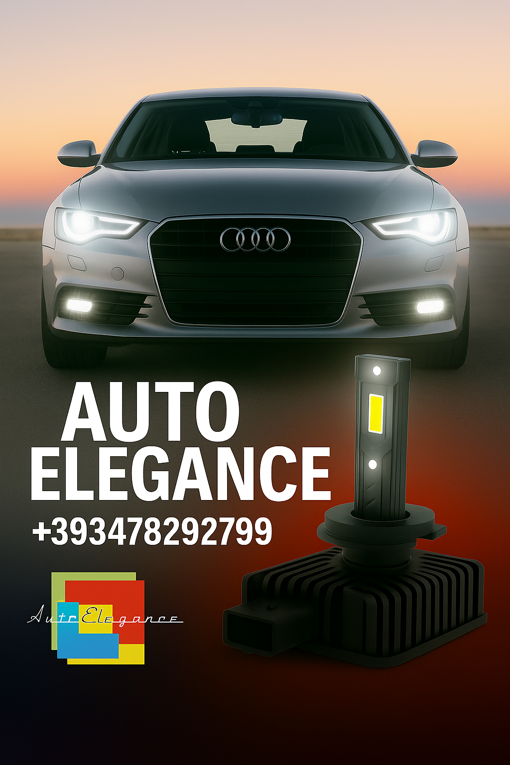 COPPIA LAMPADE D2S LED DA XENON A LED PER  Audi A6
