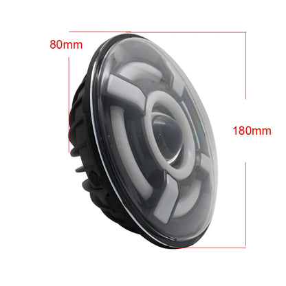 🔥pollici Moto auto Led faro con indicatore di direzione ambra per JeepWRANGLE🔥