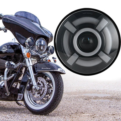 🔥pollici Moto auto Led faro con indicatore di direzione ambra per JeepWRANGLE🔥