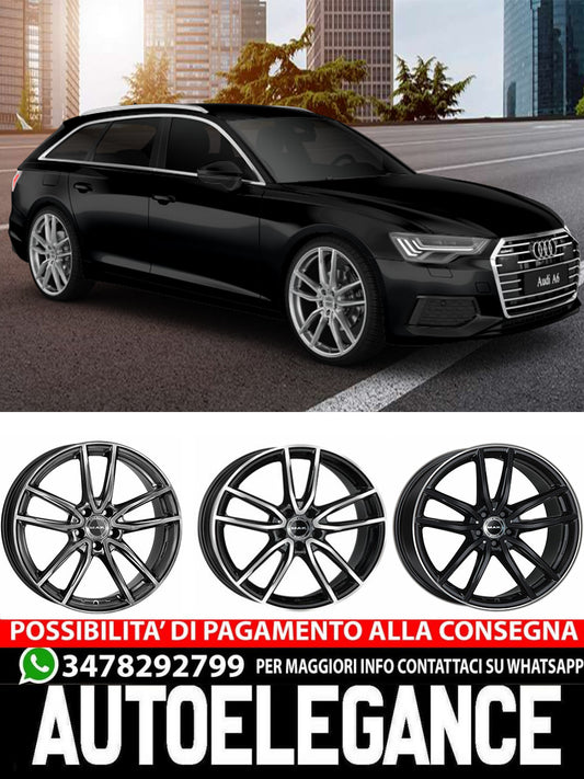 CERCHI CERCHIO IN LEGA 17" 18" 19" 20" 21" Adatto per AUDI A6 MAK EVO NERO