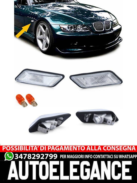 Coppia frecce laterali bianche sinistra destra adatte per BMW Z3 95-02 AUTOELEGANCERICAMBI