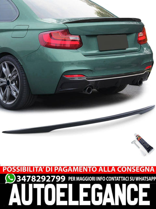 Spoiler posteriore sportivo performance labbro lucido adatto per BMW Serie 2