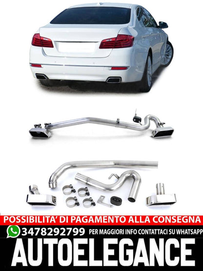 Duplex exhaust tip 550 look conversion for BMW F10 F11 520 523 525 528 